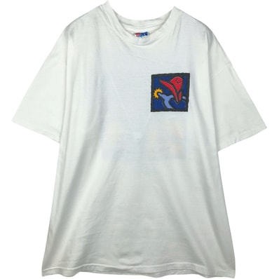 古着 90年代 ヘインズ Hanes FUJITSU アドバタイジングTシャツ USA製 メンズXL相当 ヴィンテージ/eaa641317