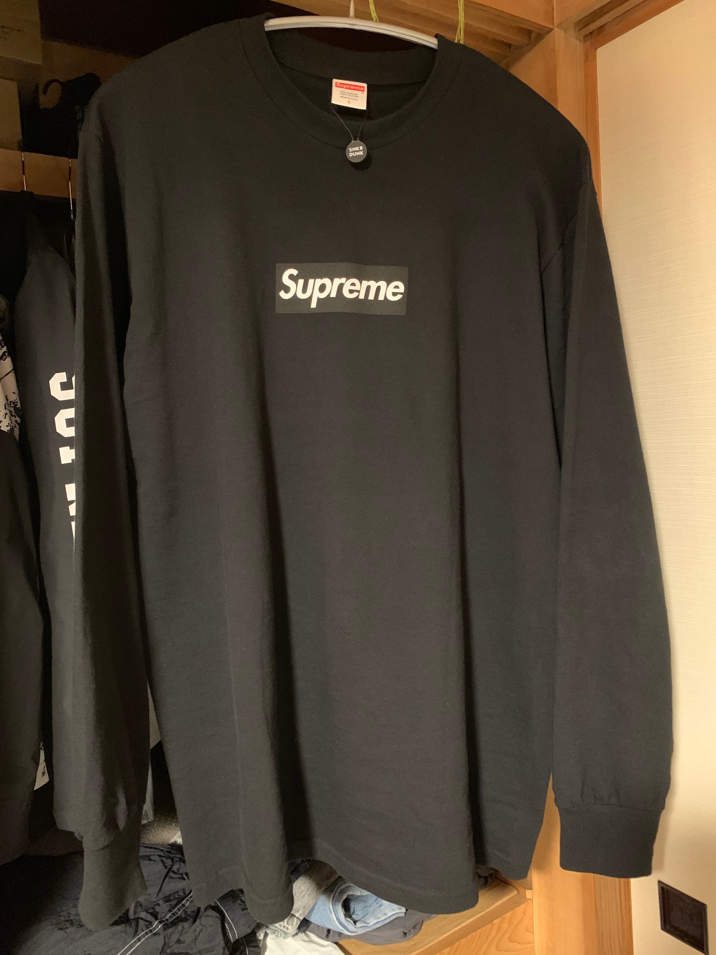 Supreme Box Logo L/S Tee "Black"