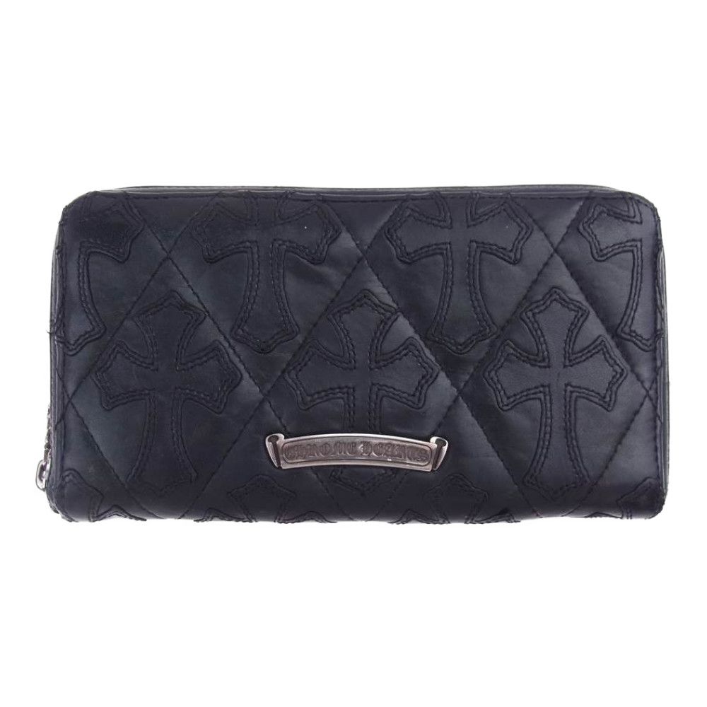 クロムハーツ(原本無) 財布 セメタリークロス キルティング ウォレット