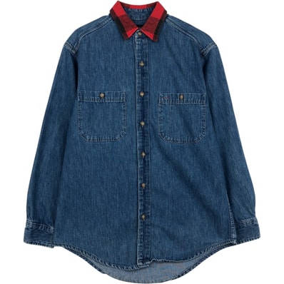 古着 90年代 ギャップ GAP オールドギャップ 長袖 デニムシャツ USA製 メンズS相当 ヴィンテージ/eaa646654