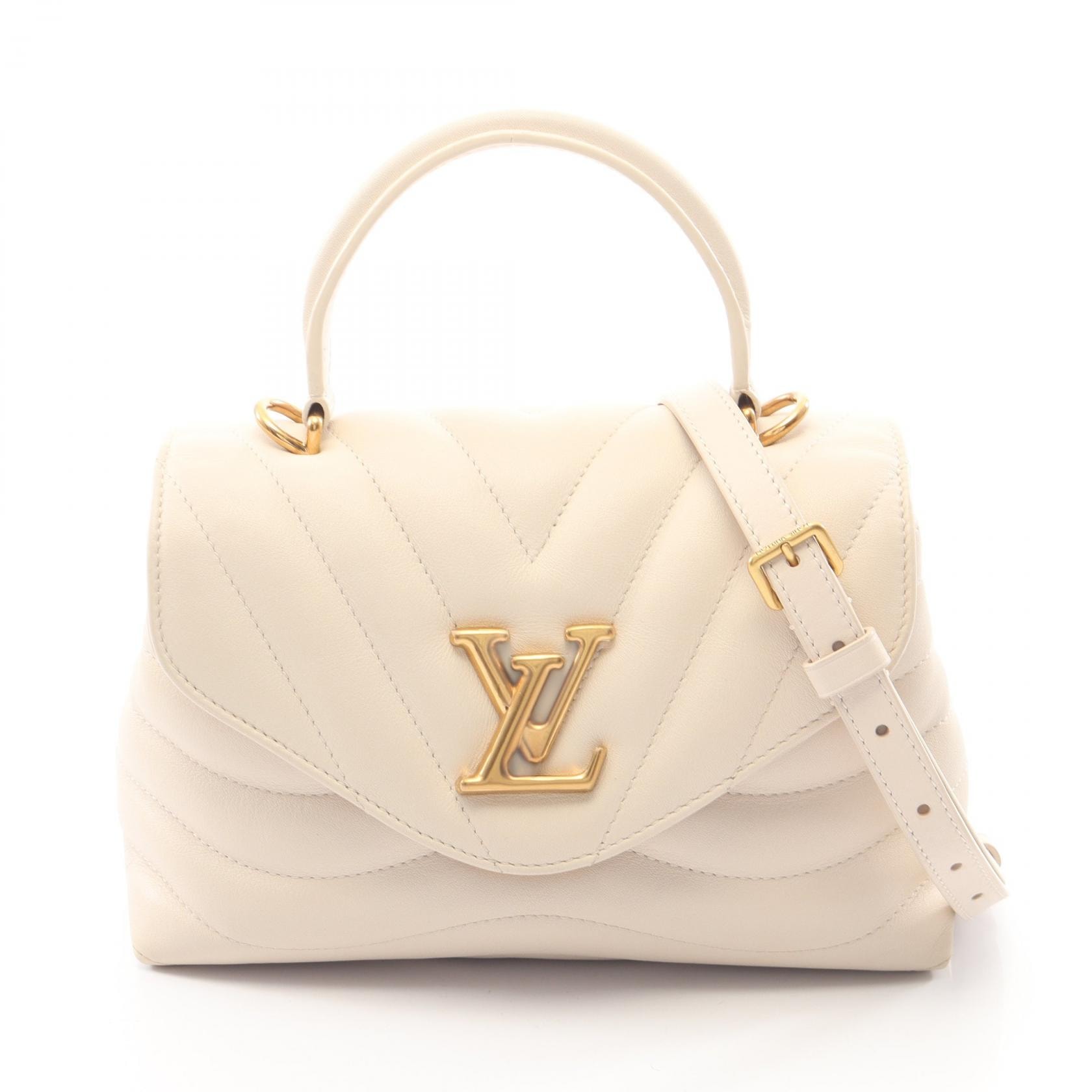ルイ・ヴィトン LOUIS VUITTON ホールドミー 2WAY ハンドバッグ バッグ レザー レディース ホワイト系 M21797 【中古】