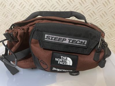 Supreme x The North Face Steep Tech Waist Bag "Brown" NM82291I / NF0A82YW