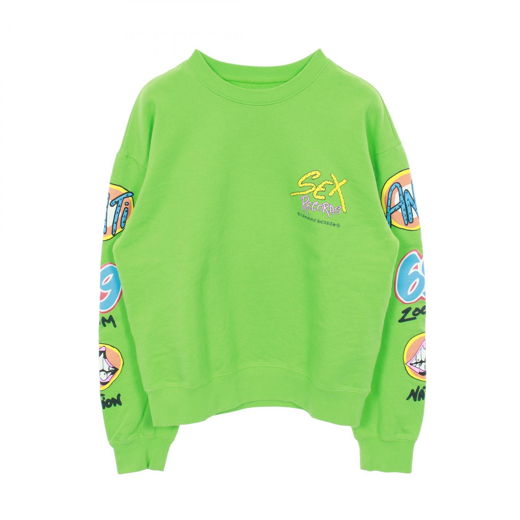 Chrome Hearts Matty Boy Sex Records Crewneck Sweatshirt "Citrus"