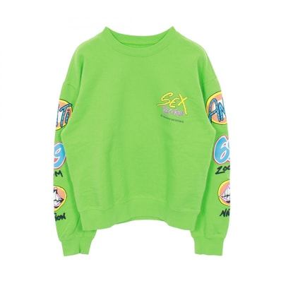 Chrome Hearts Matty Boy Sex Records Crewneck Sweatshirt "Citrus"