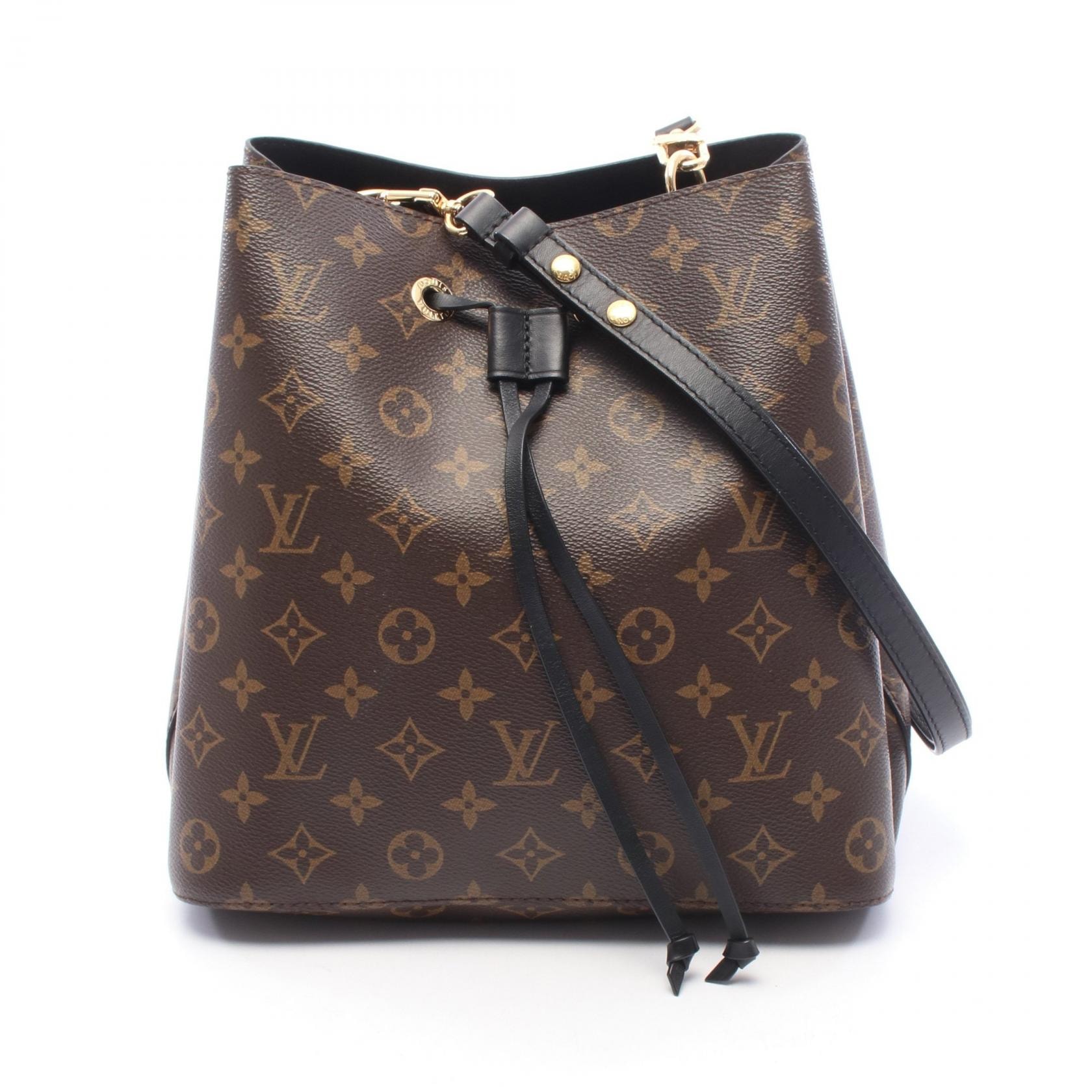 ルイ・ヴィトン LOUIS VUITTON ネオノエ ショルダーバッグ バッグ PVCコーティングキャンバス レザー モノグラム ノワール レディース ブラウン系 / ブラック系 M44020 【中古】