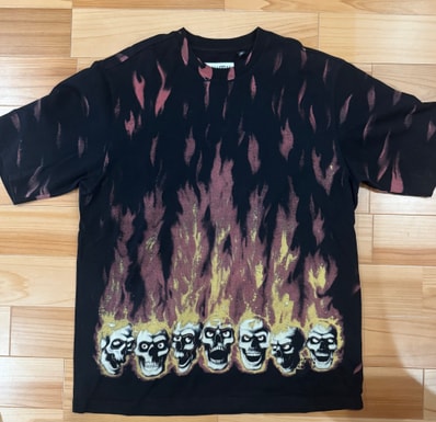 Supreme x MM6 Maison Margiela Liquid Blue Oversized Tee "Black"