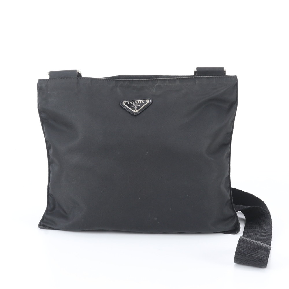 ■美品 プラダ テスート ナイロントライアングルロゴショルダーバッグ