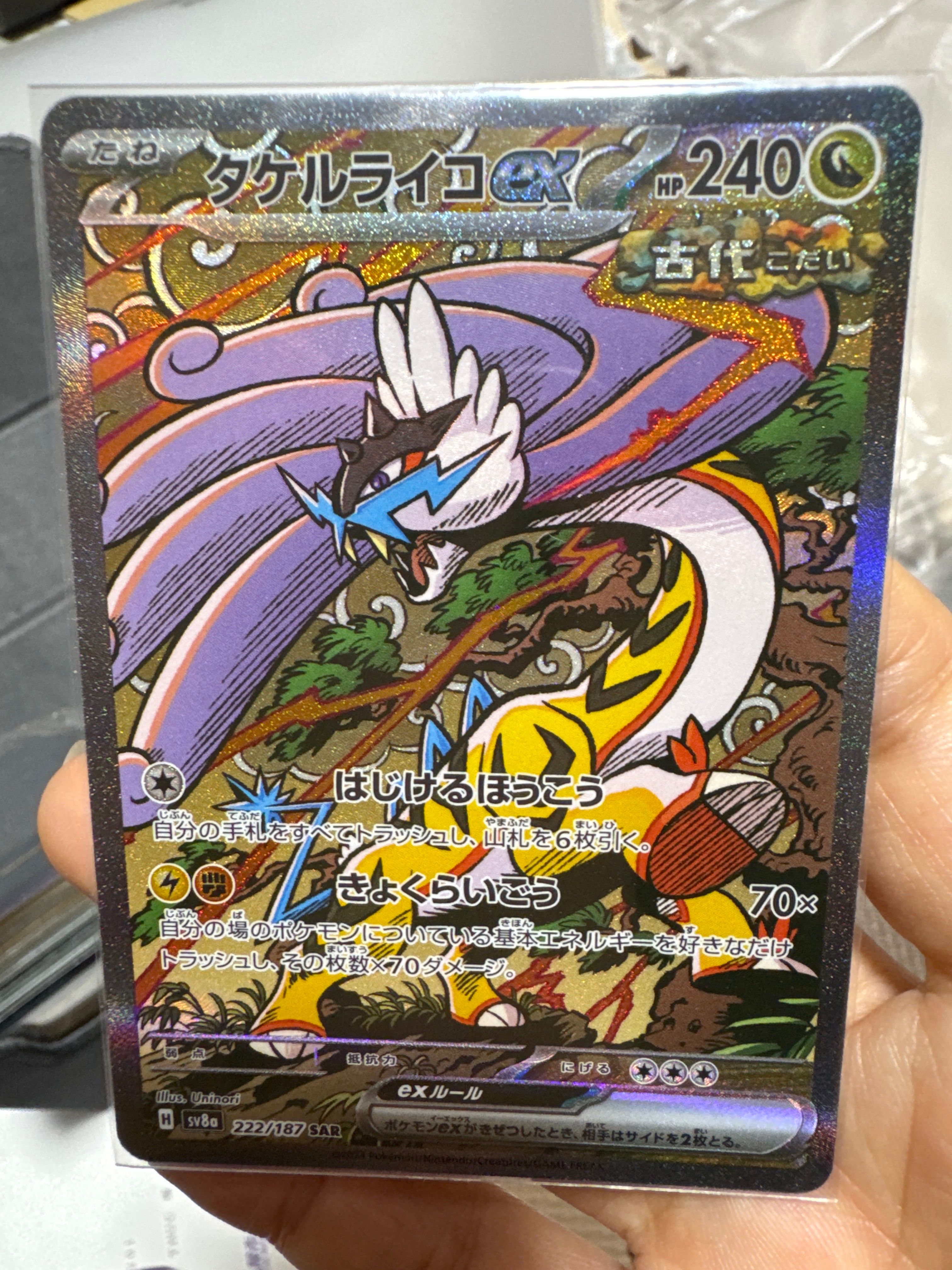 タケルライコex SAR [SV8a 222/187](ハイクラスパック「テラスタルフェスex」)