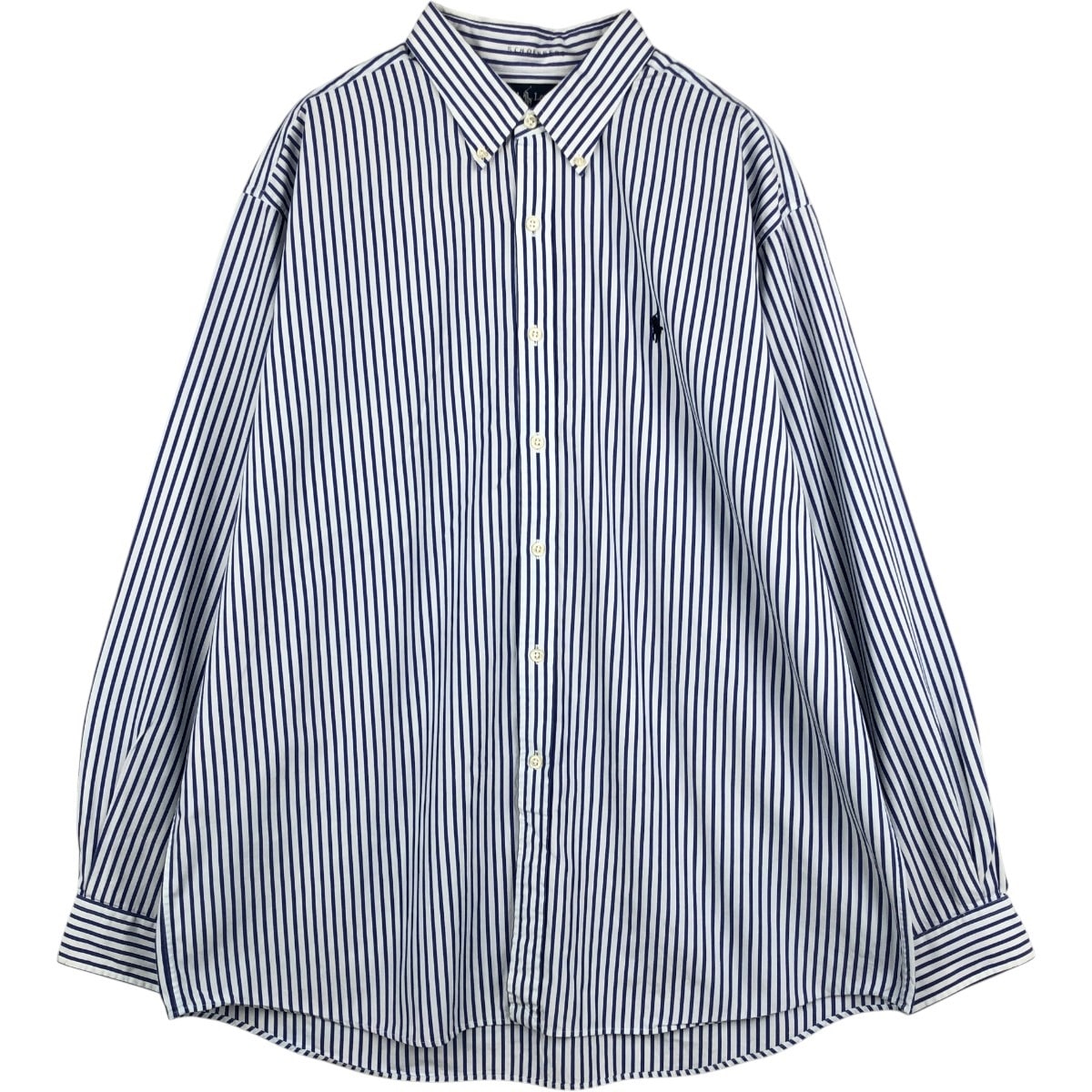 古着 ラルフローレン Ralph Lauren VINTAGE BUTTONDOWN 長袖 ボタンダウンストライプシャツ メンズXL相当/eaa676732