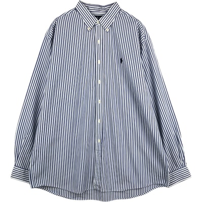 古着 ラルフローレン Ralph Lauren VINTAGE BUTTONDOWN 長袖 ボタンダウンストライプシャツ メンズXL相当/eaa676732