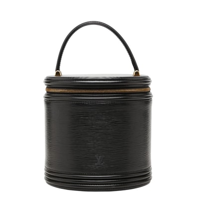 ルイ ヴィトン エピ カンヌ バニティバッグ ハンドバッグ M48032 ノワール ブラック レザー レディース LOUIS VUITTON 中古
