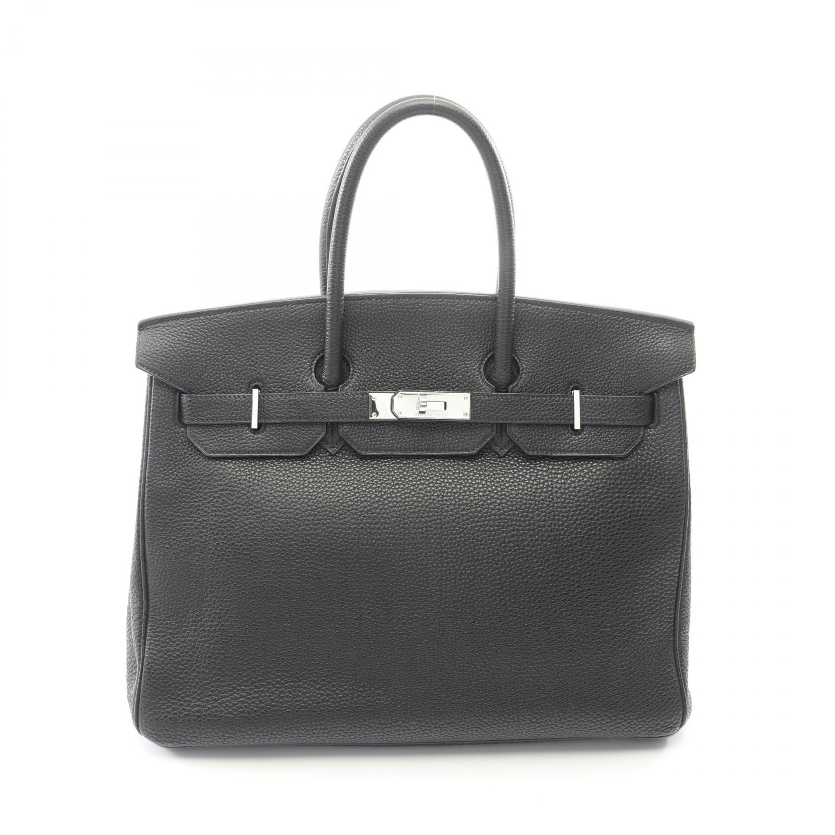 エルメス HERMES バーキン35 ハンドバッグ バッグ レザー トゴ □G刻印(2003年製造) レディース ブラック系 【中古】