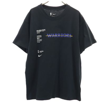 NIKE ナイキ NBA ゴールデンステート ウォリアーズ コートサイド 半袖 Tシャツ L ブラック
