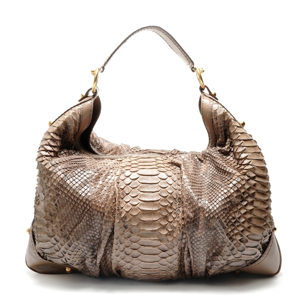 グッチ GUCCI パイソン レザー ショルダーバッグ【中古】