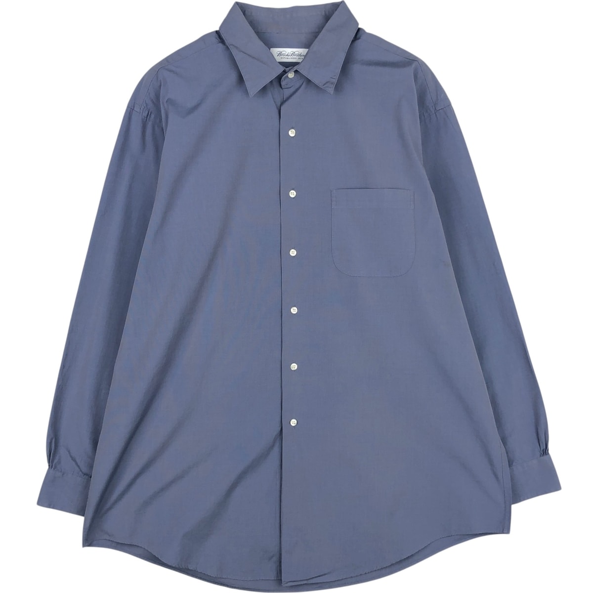 古着 ブルックスブラザーズ Brooks Brothers Est.1818 長袖 コットンシャツ メンズXL相当/eaa619058