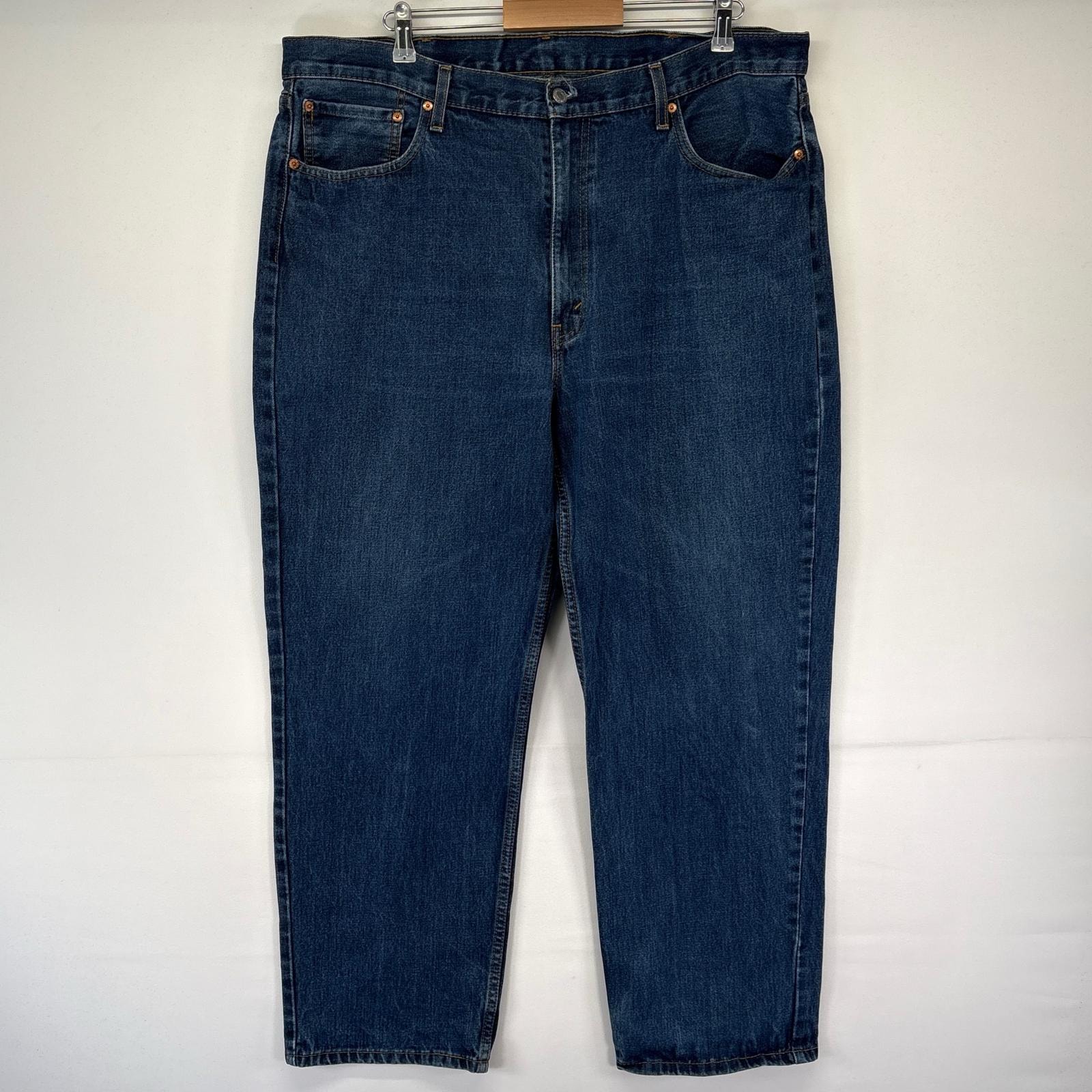 古着 リーバイス Levi's デニム パンツ テーパード 550 ジーパン 大きいサイズ 42×32  ブルー系 メンズ