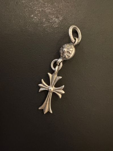 Chrome Hearts 1 Ball Tiny CH Cross Charm "Silver"