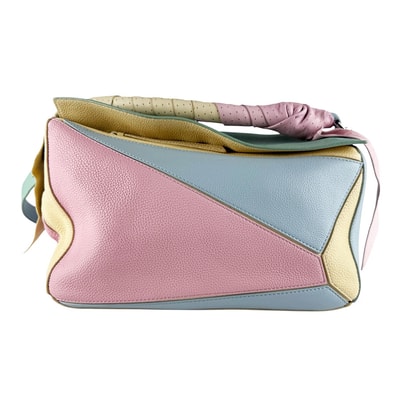 ロエベ LOEWE ショルダーバッグ パズルバッグ レザー マルチカラー レディース【中古】 z10253