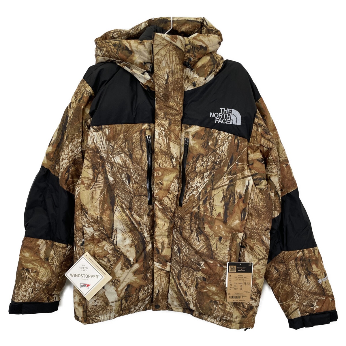 ノースフェイス ブラウン×ブラック 総柄  NOVELTY BALTORO LIGHT JACKET L