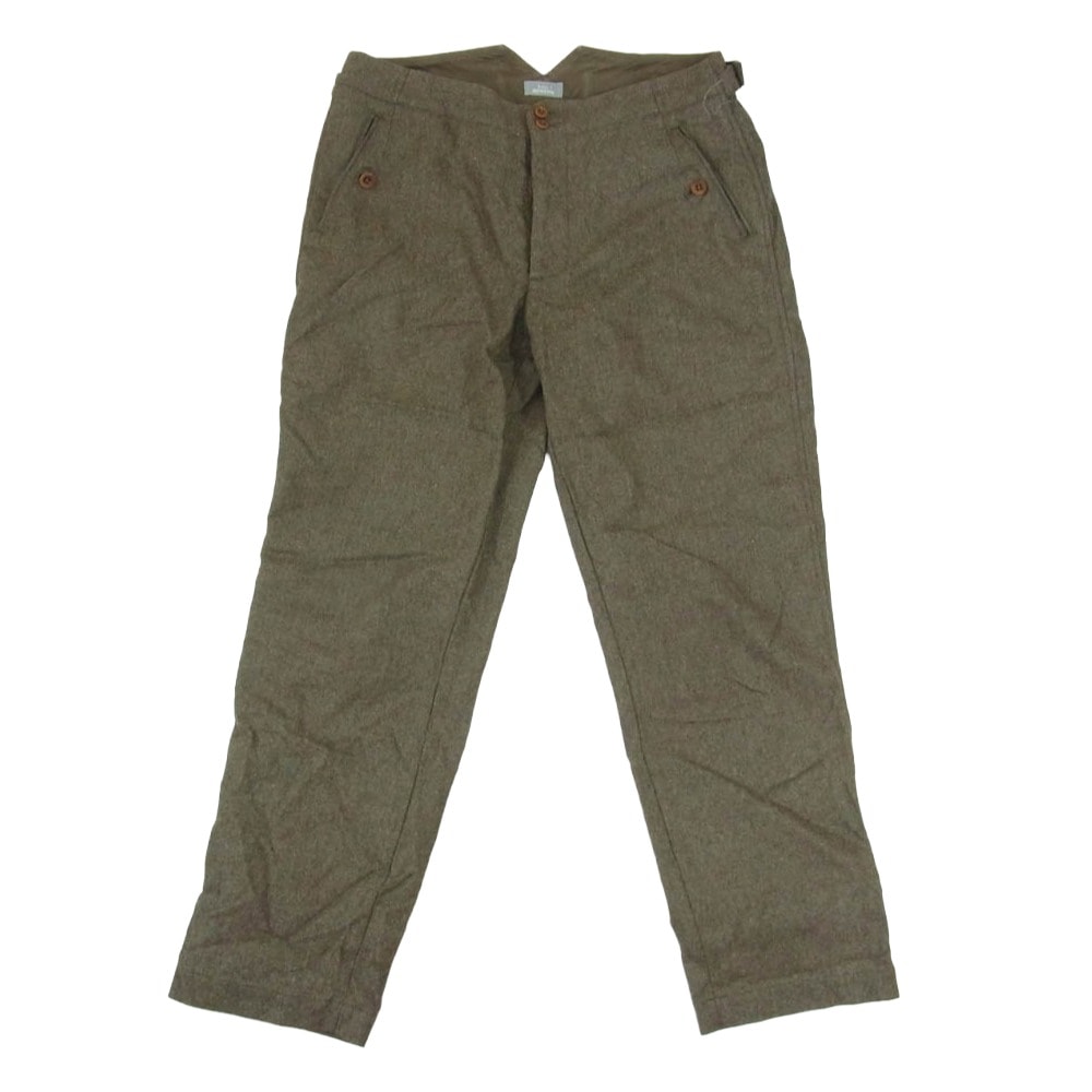 kolor カラー パンツ 14AW 14WBM-P03132 BEACON ビーコン ウール サイドアジャスター テーパード スラックスパンツ グリーン系 1【中古】