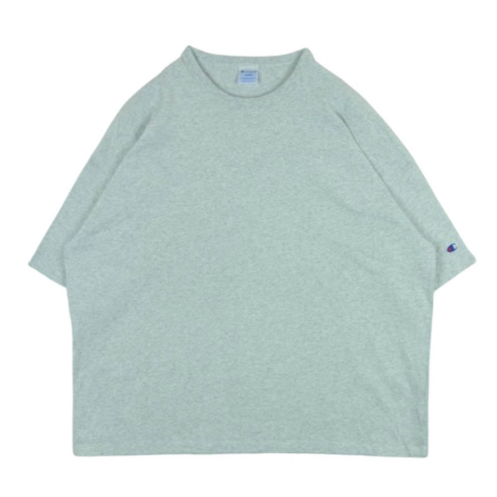 Champion チャンピオン 25SS C8-B335 BEAMS ビームス MIN-NANO ミンナノ 別注 トリプルネーム SOLID TEE ソリッド 半袖 Tシャツ グレー系 ライトグレー系 L【中古】