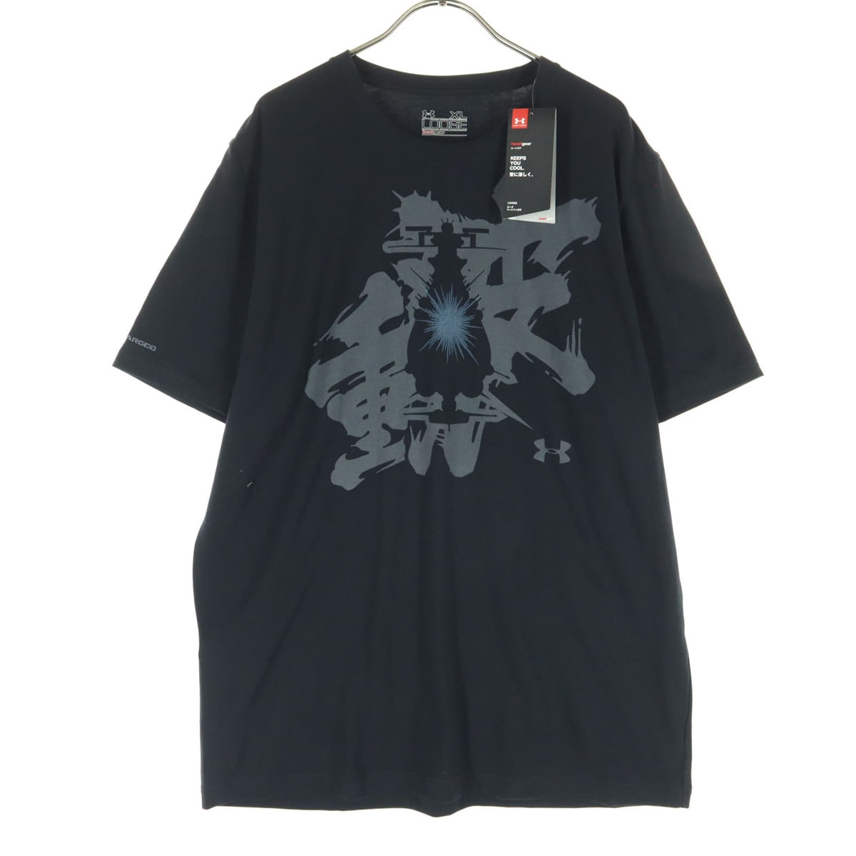 未使用 UNDER ARMOUR アンダーアーマー 宇宙戦艦ヤマト コラボ 半袖 Tシャツ XL ブラック