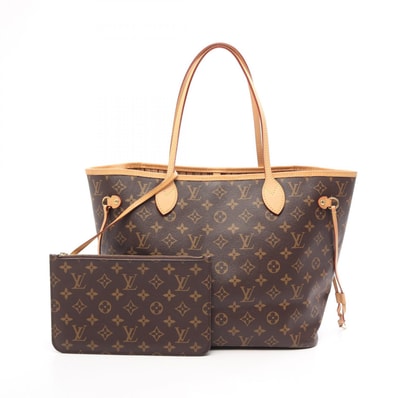 ルイ・ヴィトン LOUIS VUITTON ネヴァーフルMM トートバッグ バッグ PVCコーティングキャンバス レザー モノグラム レディース ブラウン系 M40995 【中古】