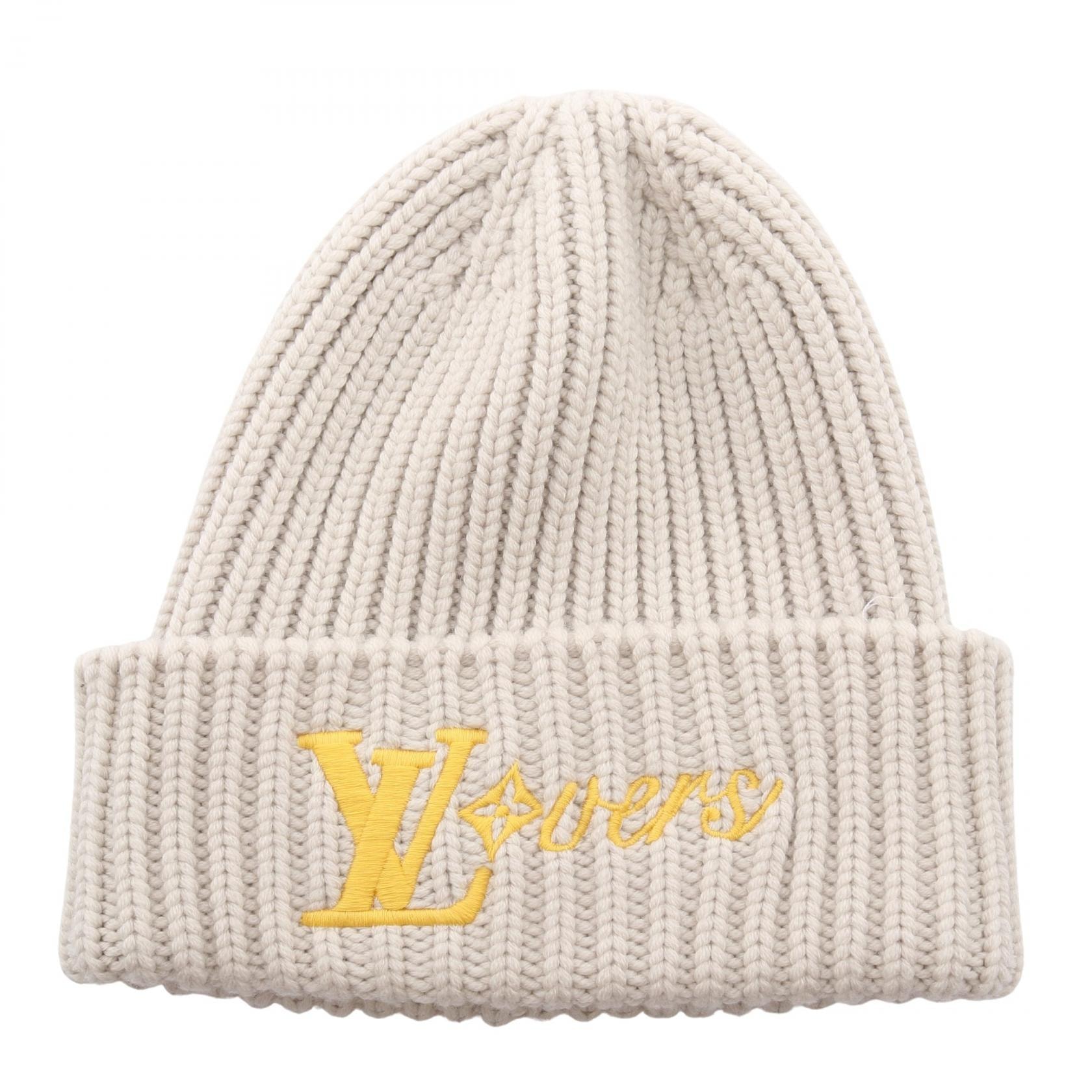 ルイ・ヴィトン LOUIS VUITTON LVバーズ ニット帽 ニットキャップ 帽子 ウール レディース グレー系 M7817A 【中古】