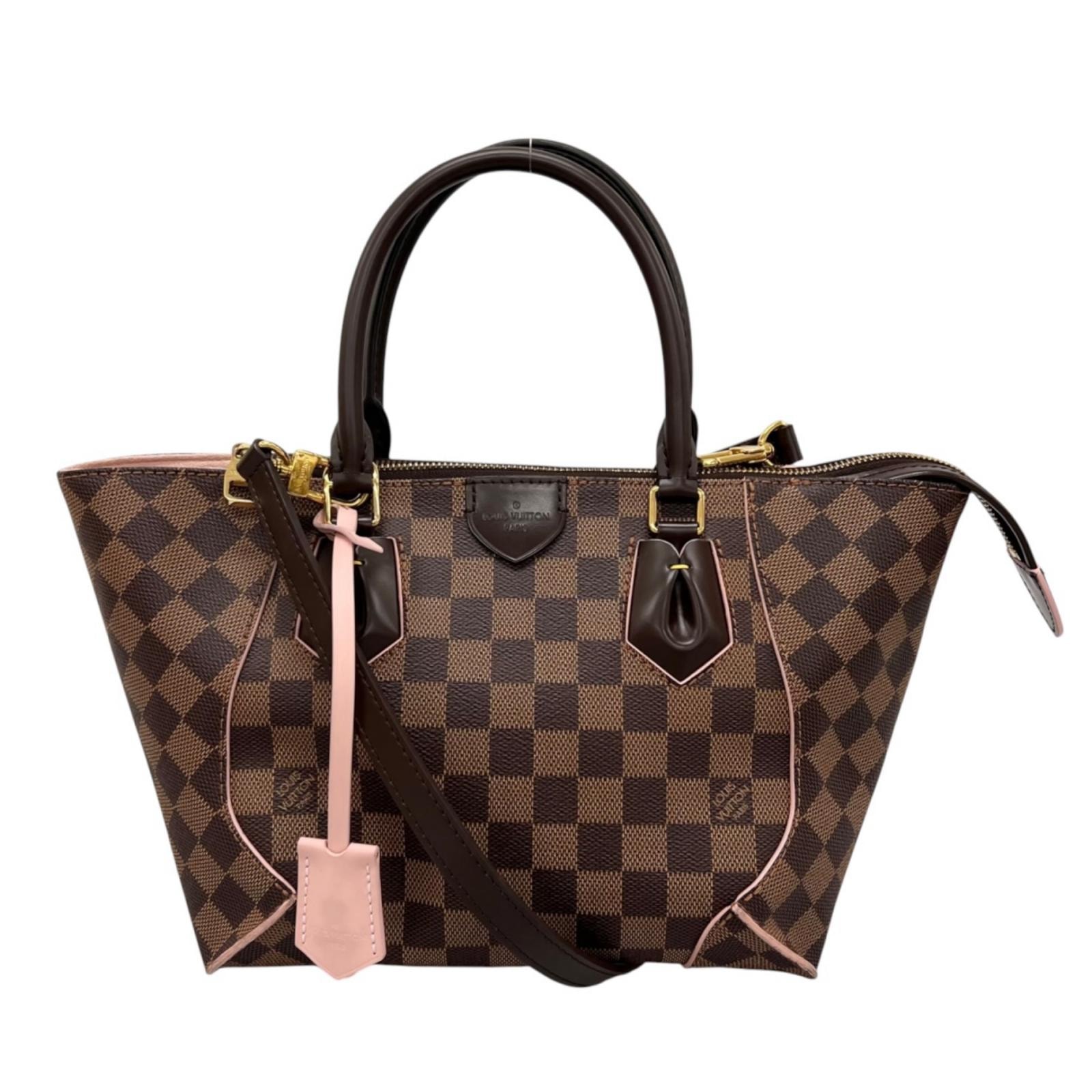 ルイヴィトン カイサトートPM ダミエ ショルダーバッグ ダミエキャンバス N41554 ブラウン レディース LOUIS VUITTON 中古