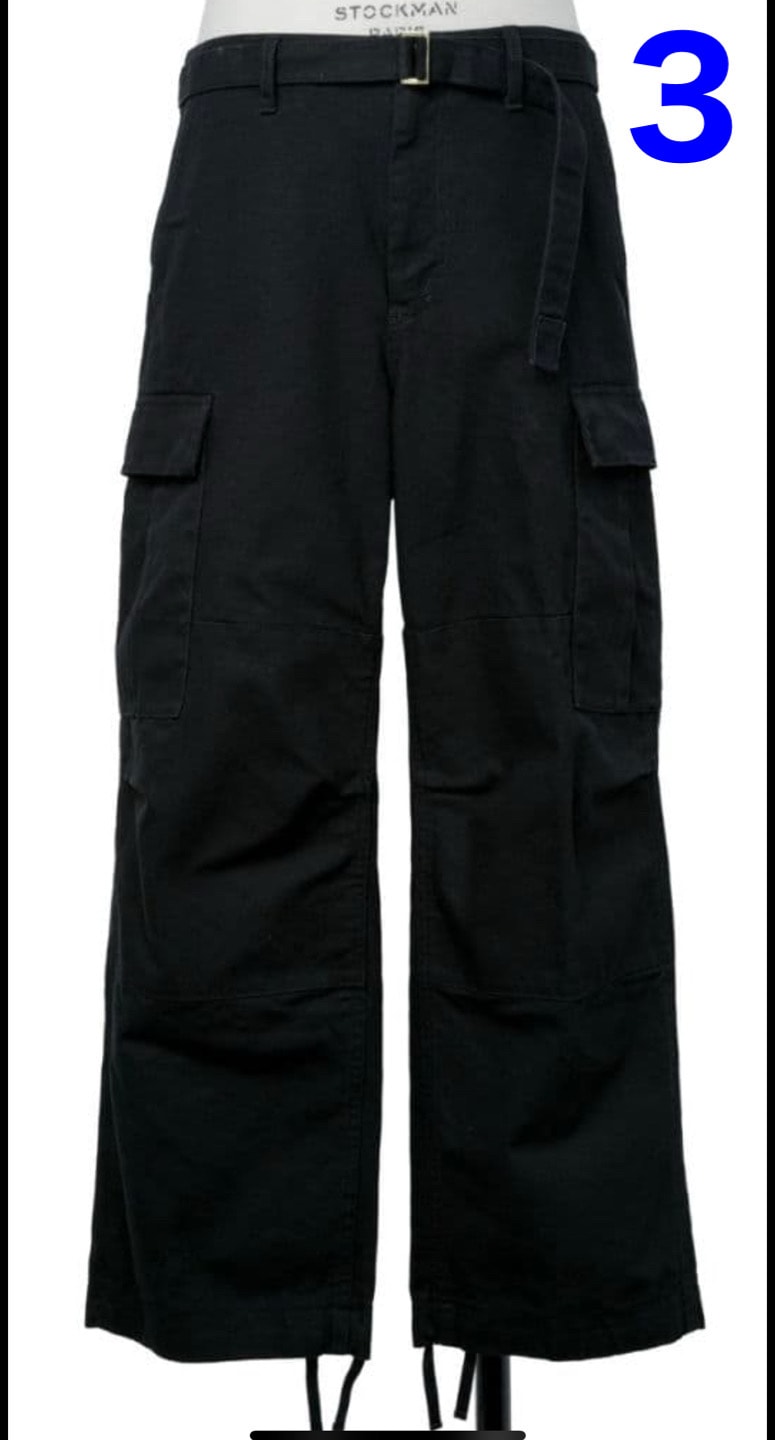sacai x Carhartt WIP Duck Pants "Black"