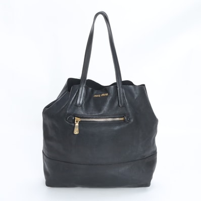 ■美品 ミュウミュウ トート バッグ レザー