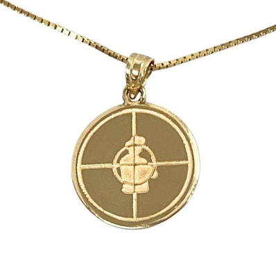 SUPREME シュプリーム × UNDERCOVER×PUBLIC ENEMY 14K ゴールドペンダント ネックレス 41315