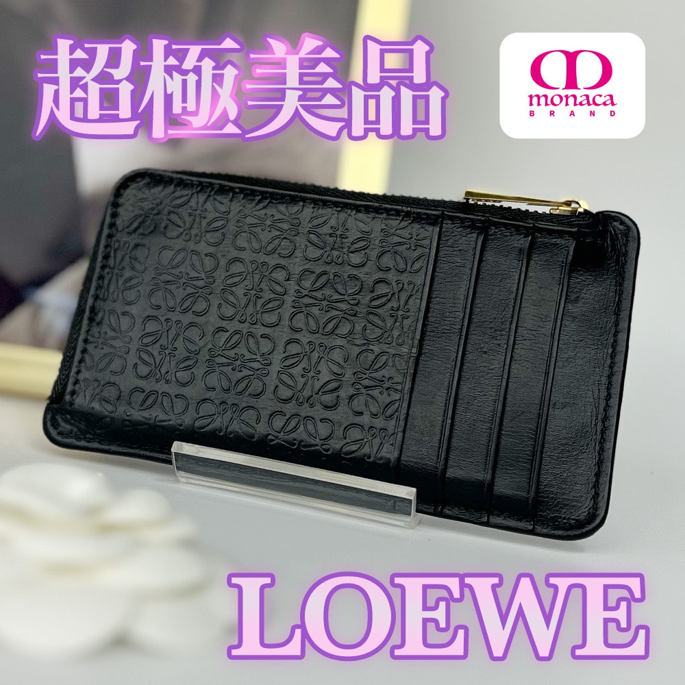 超極美品 LOEWE フラグメント コインケース カードケース コインケース