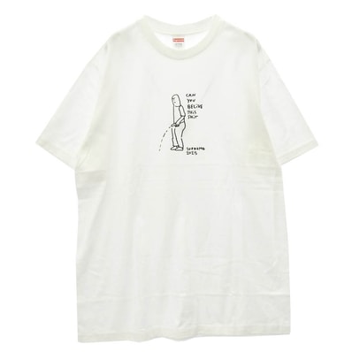 Supreme シュプリーム Tシャツ 25SS Piss Tee ピス プリント 半袖 Tシャツ ホワイト系 L【極上美品】【中古】