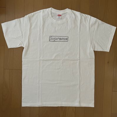 Supreme KAWS Chalk Logo Tee "White"