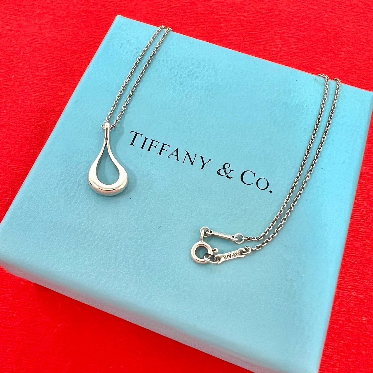 TIFFANY&Co. ティファニー オープン ティアドロップ ネックレス シルバー925 ネックレス シルバー
 209-7