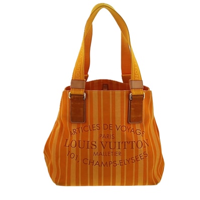 LOUIS VUITTON ルイ・ヴィトン カバ PM トートバッグ M94145 キャンバス イエロー レディース【中古】