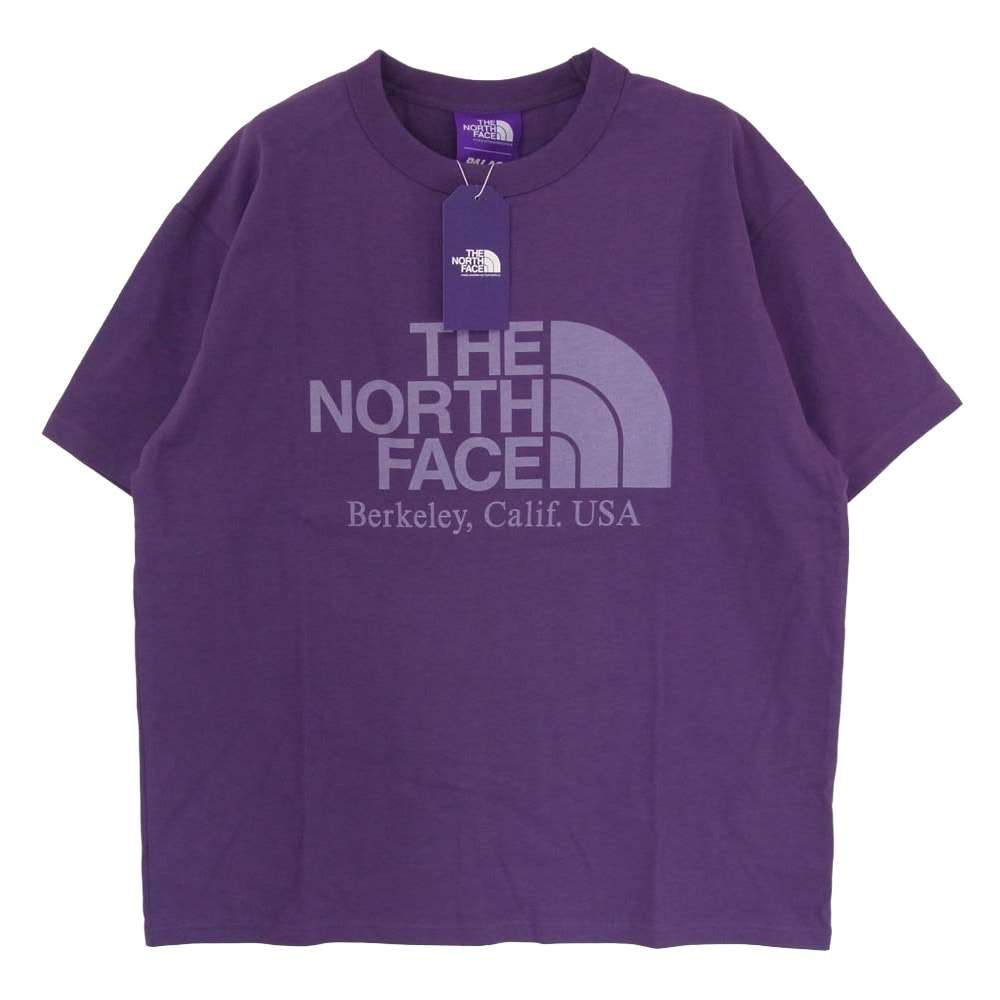 THE NORTH FACE ノースフェイス Tシャツ N25FH135 Purple Label Field Graphic Tee フィールドグラフィックプリント 半袖 Tシャツ パープル系 M【極上美品】【中古】