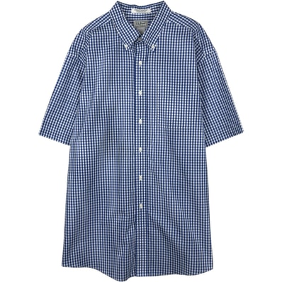 古着 90~00年代 エルエルビーン L.L.Bean TRADITIONAL FIT ギンガムチェック 半袖 ボタンダウン チェックシャツ メンズXL相当 ヴィンテージ/eaa653171