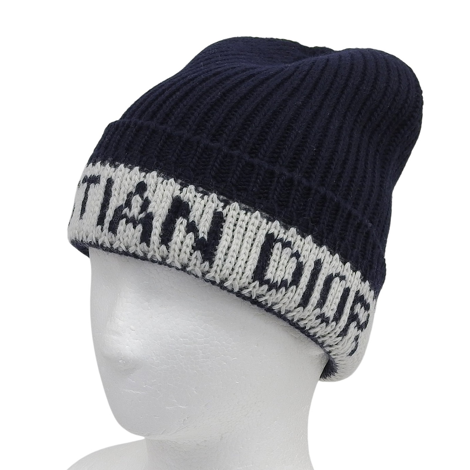 極美品 クリスチャンディオール ニットキャップ ネイビー レディース U 31NOE714IXGH