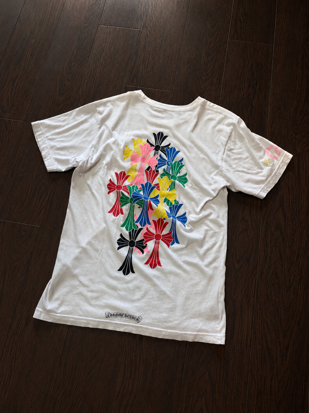Chrome Hearts Multi Color Cemetery Cross T-Shirt "White"