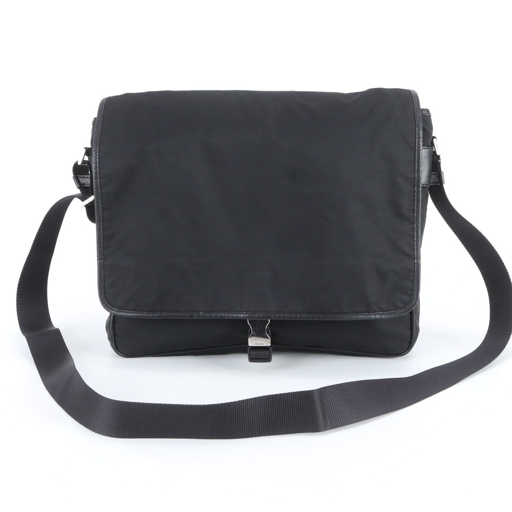 ■美品 プラダ テスート ナイロントライアングルロゴショルダーバッグ