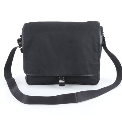 ■美品 プラダ テスート ナイロントライアングルロゴショルダーバッグ