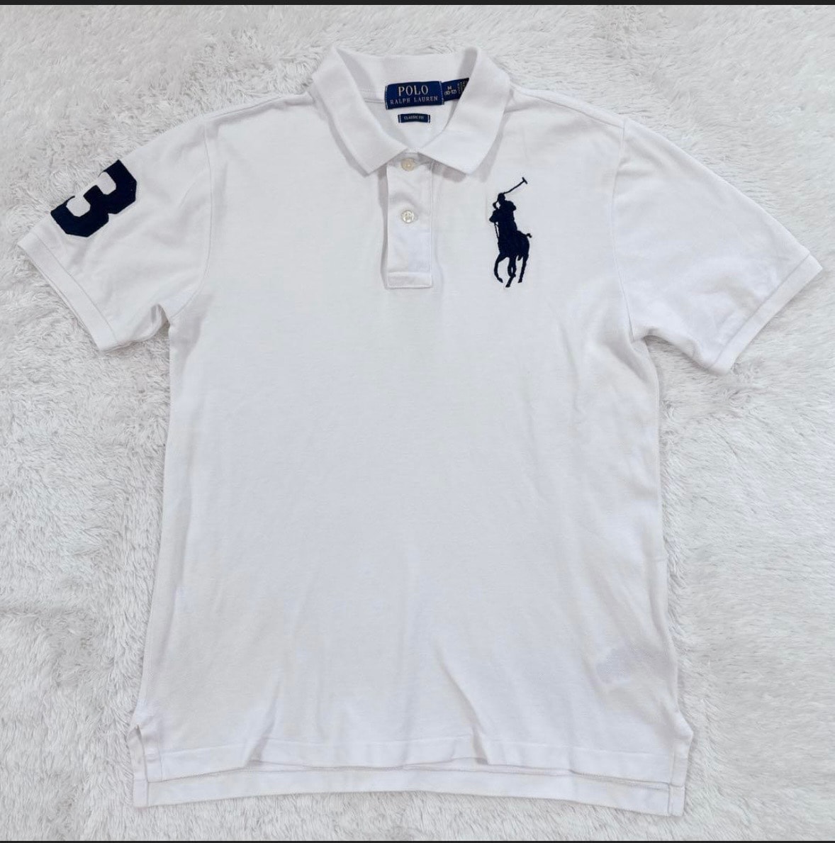 Polo Ralph Lauren Short-Sleeve Big Pony Mesh Polo Shirt "White"