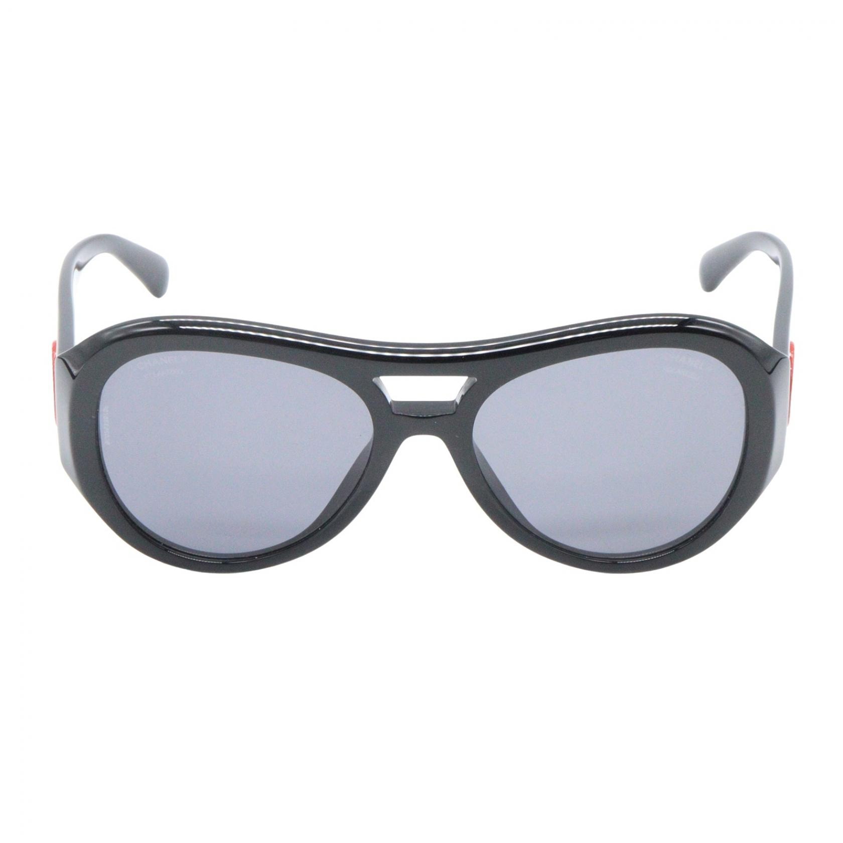 シャネル CHANEL サングラス サングラス 衣料品 アセテート レディース ブラック系 5508A 501/T8 【中古】