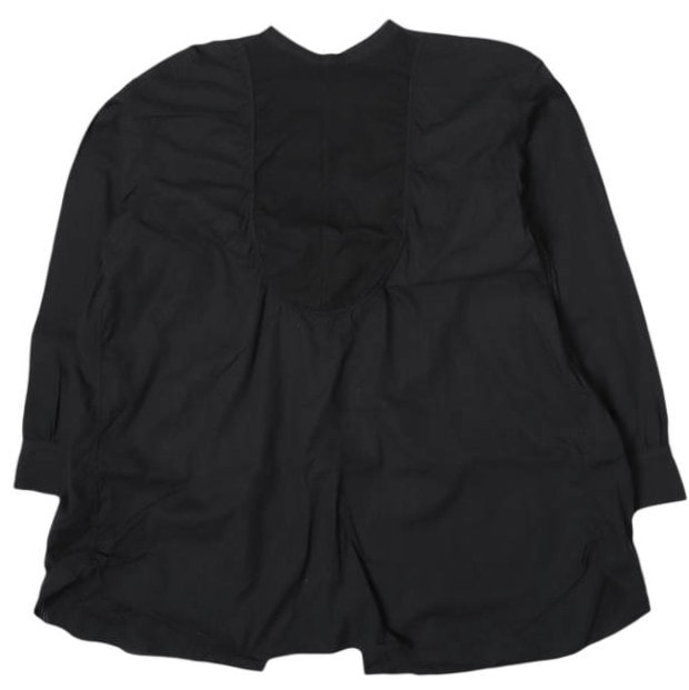BEAMS BOY ビームスボーイ ユーロバック オープニング ガーメントダイ 13-11-1316-370 ONE SIZE BLACK 長袖 シャツ ブラウス トップス g27326