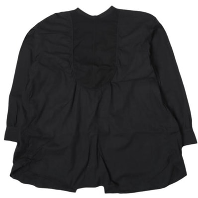 BEAMS BOY ビームスボーイ ユーロバック オープニング ガーメントダイ 13-11-1316-370 ONE SIZE BLACK 長袖 シャツ ブラウス トップス g27326