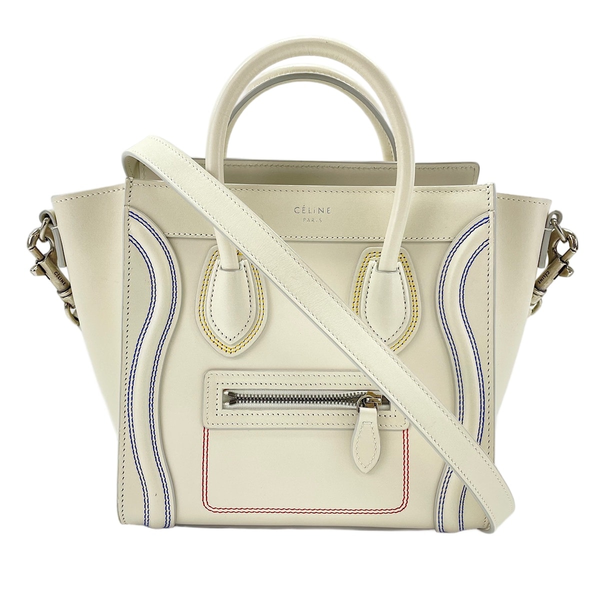 セリーヌ CELINE ラゲージ ナノ ショッパー  ハンドバッグ【中古】