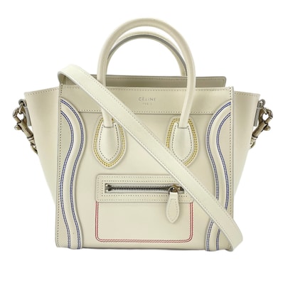セリーヌ CELINE ラゲージ ナノ ショッパー ハンドバッグ【中古】