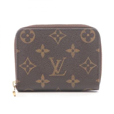 ルイ・ヴィトン LOUIS VUITTON ジッピー コインパース コインケース 財布 PVCコーティングキャンバス モノグラム レディース ブラウン系 M60067 【中古】